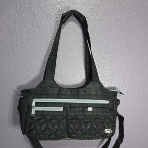 Lug Black Quilted Women's Bag